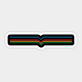 Rainbow stripes Sticker